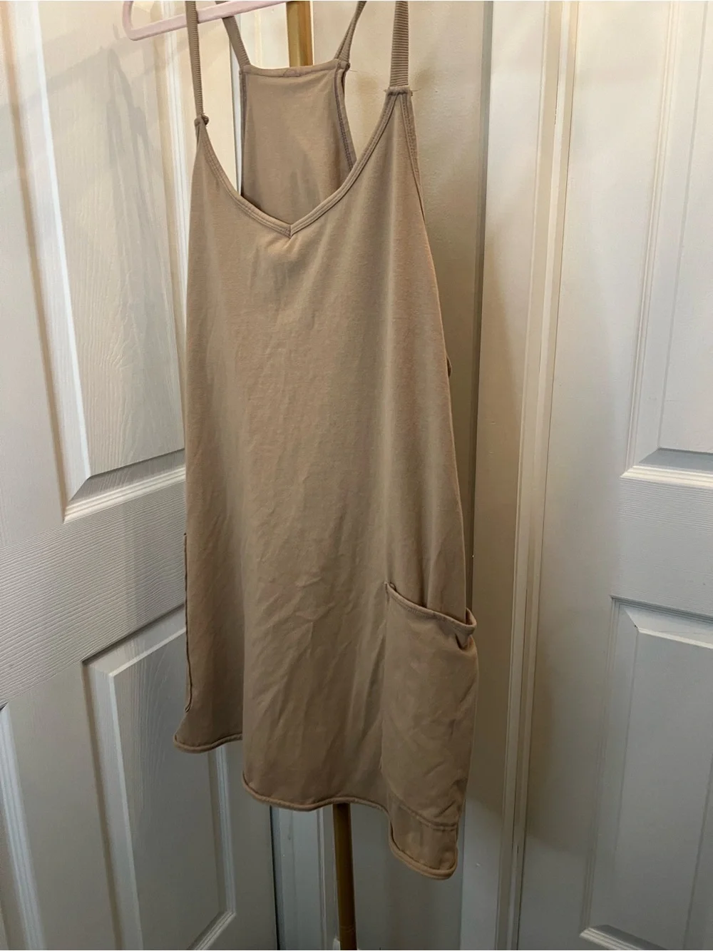 Free People Taupe hot shot romper
